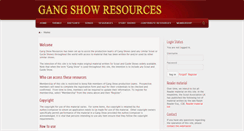 Desktop Screenshot of gangshow.info