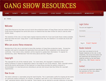 Tablet Screenshot of gangshow.info